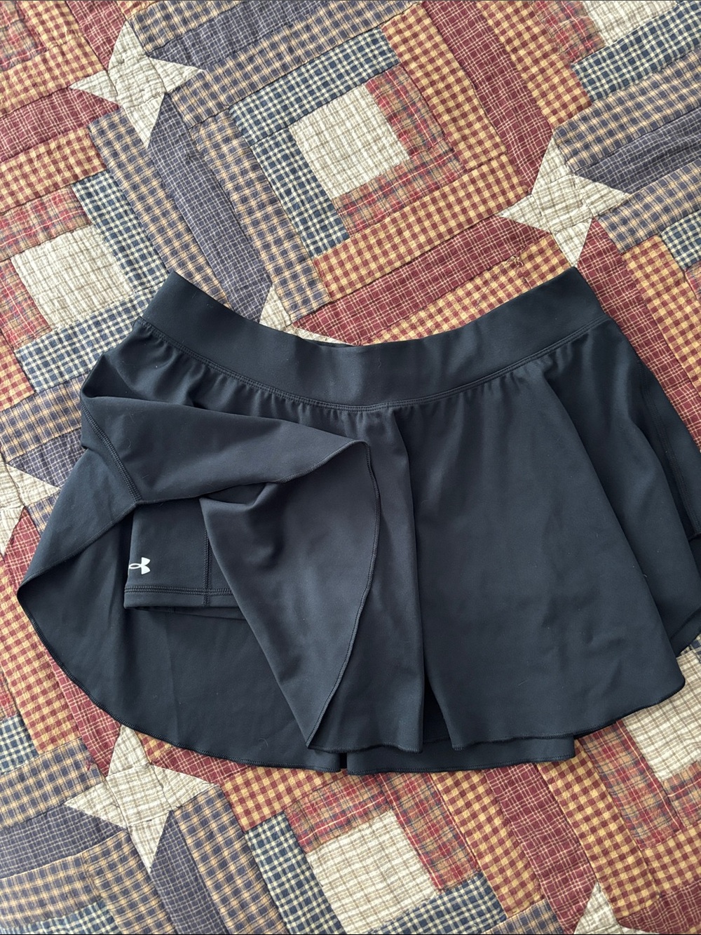 Under Armour Black Skort with Flowy Hem
